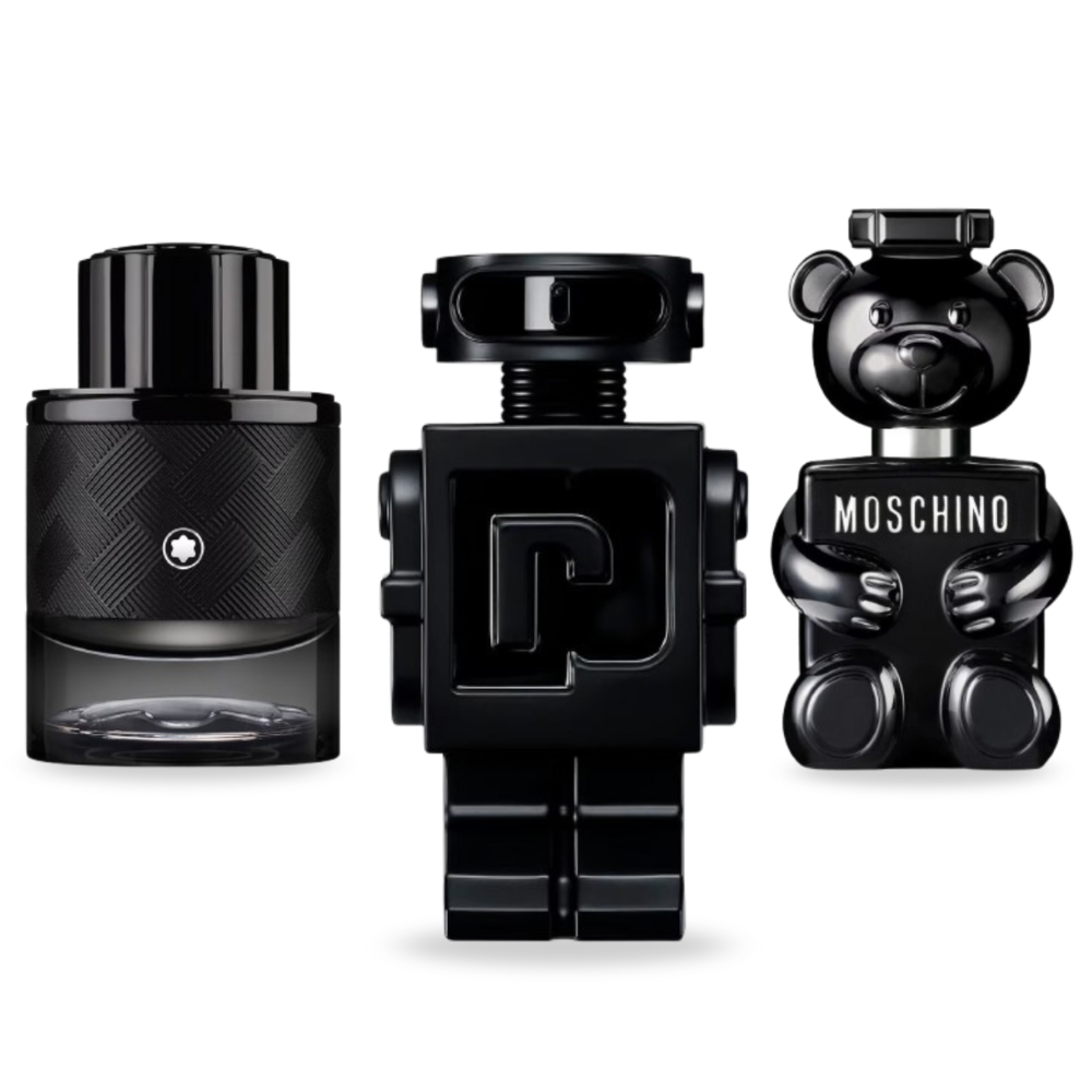 Coffret Voyageur Urbain – Phantom Parfum de Paco Rabanne, Toy Boy de Moschino et Explorer Extreme de Montblanc [100 ml]