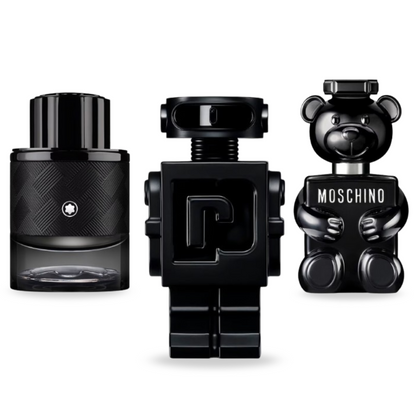 Coffret Voyageur Urbain – Phantom Parfum de Paco Rabanne, Toy Boy de Moschino et Explorer Extreme de Montblanc [100 ml]