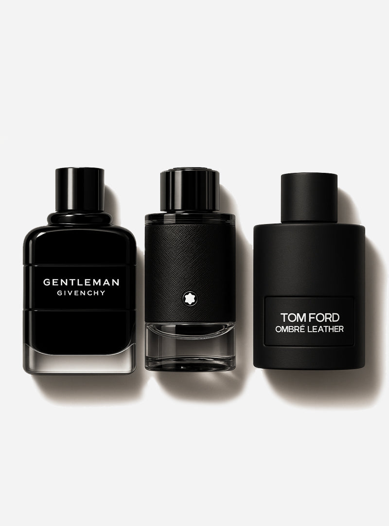 Coffret de 3 parfums Tom Ford Ombre Leather, Givenchy Gentleman, Montblanc Explorer 100 ml